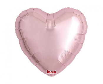 Balon Ibrex Hel, serce 14, Metallic Light Pink, 5 szt.