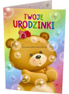 Kartki urodzinowe dla dzieci Pan Dragon STAR-75