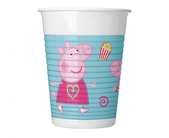 Kubeczki plastikowe (WM) Peppa Pig Messy Play, 200 ml, 8 szt. (SUP label)