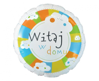 Balon foliowy Witaj w domu, 18