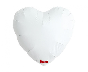 Balon Ibrex Hel, serce 14, White, 5 szt.