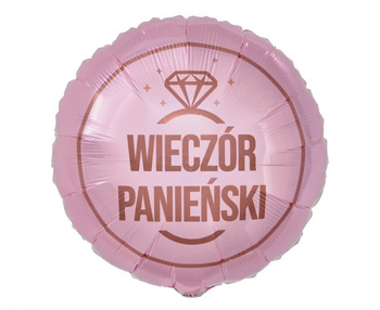 Balon foliowy Wieczór Panieński (różowy), 18