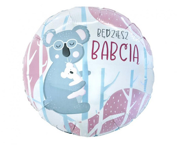 Balon foliowy Będziesz Babcią, 18 KK