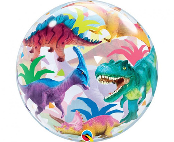 Balon foliowy 22 QL Bubble Poj. Dinozaury