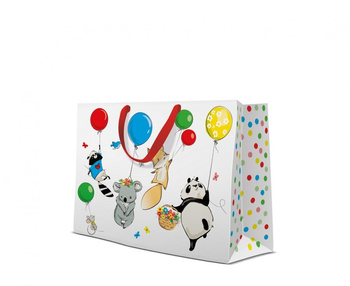 Torebka prezentowa PAW Animals Party, 34x27x13 cm